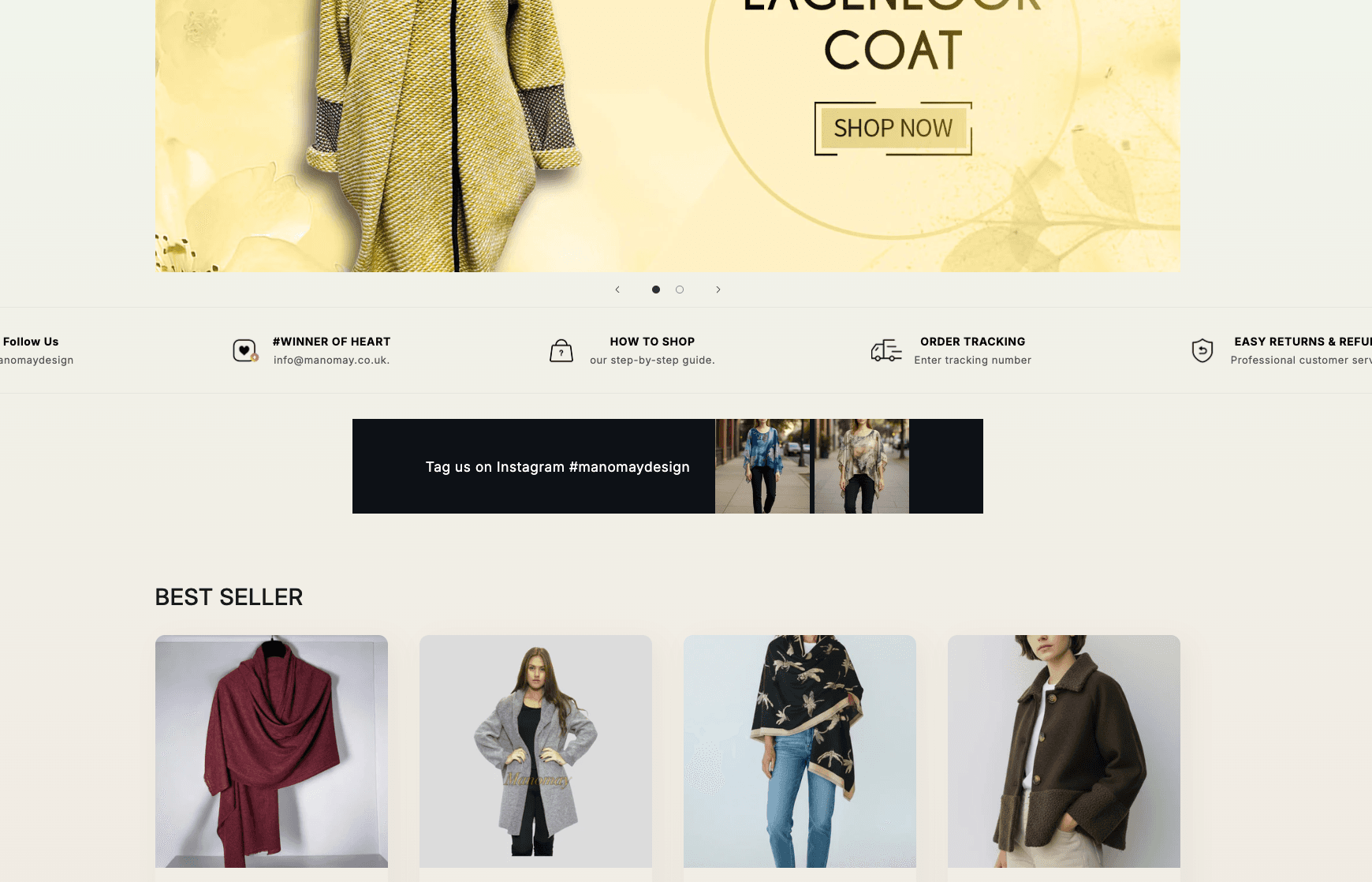 Manomay Shopify Redesign screenshot 3